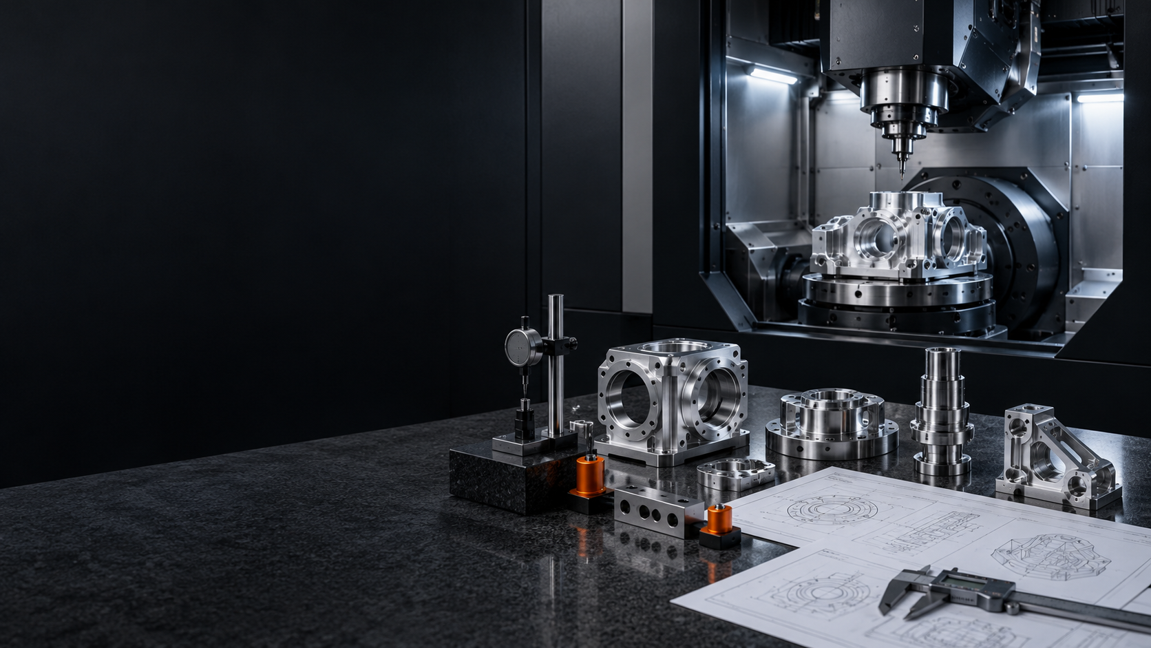 precision welding equipments arranged in a precision machining studio